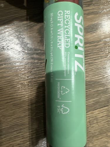 Spritz 6 Rolls Of Christmas Wrapping Paper 20sq Ft Each Roll - Thumbnail 2