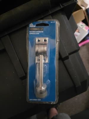 Everbilt Satin Chrome Commercial Grade Kick Down Doorstop New in Box - Image 1