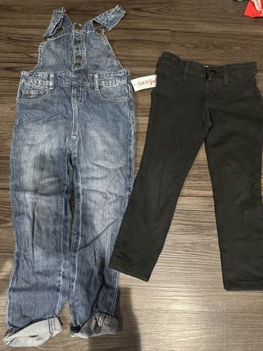 Cat & Jack Girls Pants Size XS 4/5 Lot Of 2 - Image 1