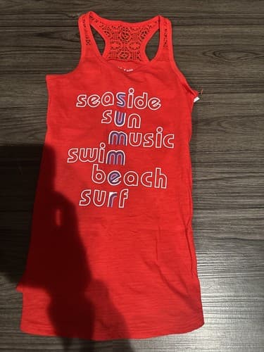 NWT Cat & Jack Girls Size XS 4/5 Summer Tank Top Red - Image 1