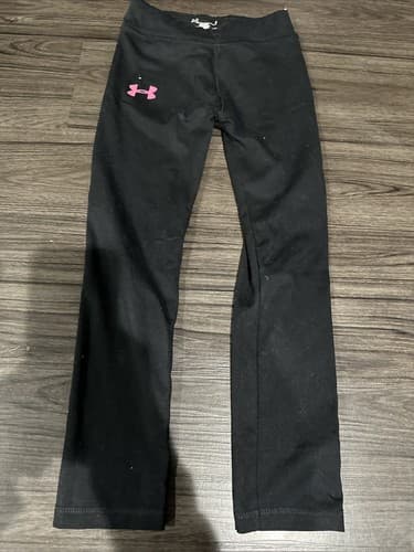 Girl's Under Armour Leggings Size 6 Black - Image 1