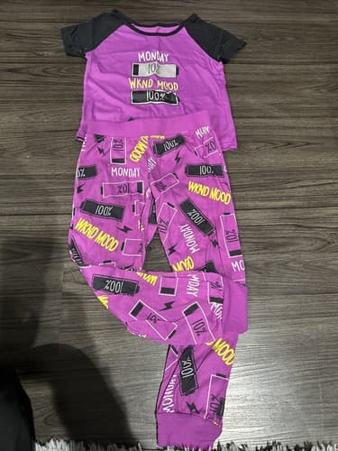 Girls Pijama Set Purple Size 6/6x - Image 1