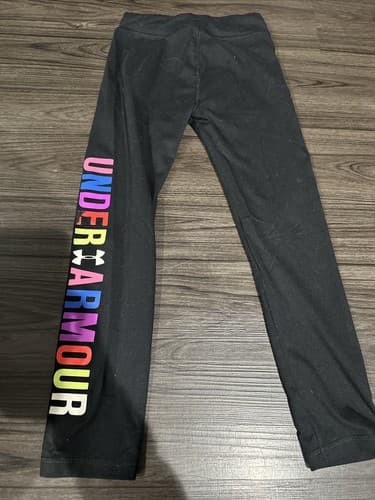 Girl's Under Armour Leggings Size 6 Black - Thumbnail 2