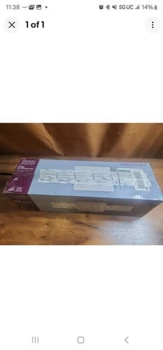 Home decorators collection Keighley 18 in. LED Chrome Vanity Light- Crystal Shad - Image 1