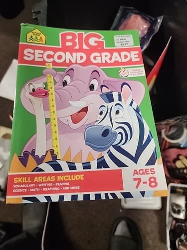 School Zone - Big Second Grade Workbook - 320 Pages, Ages 7 to 8, 2nd Grade,... - Image 1