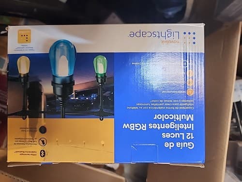 Novolink 12 Bulb Outdoor 27' Smart LED String Light Color Changing RGBw - Image 1