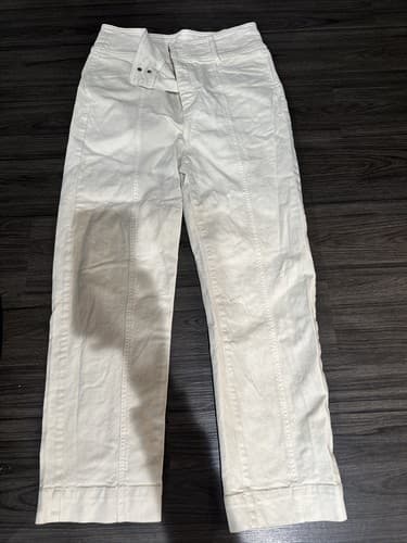 Ann Taylor Ivory Womens Jeans Straight Size 8 - Image 1