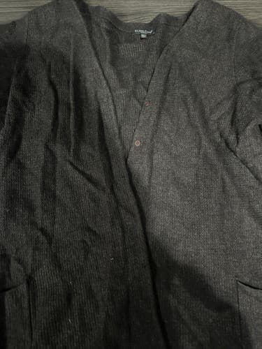 EILEEN FISHER viscose Blend Front Zipper Long Sleeve Brown Sweater Jacket Sz 2X - Thumbnail 2