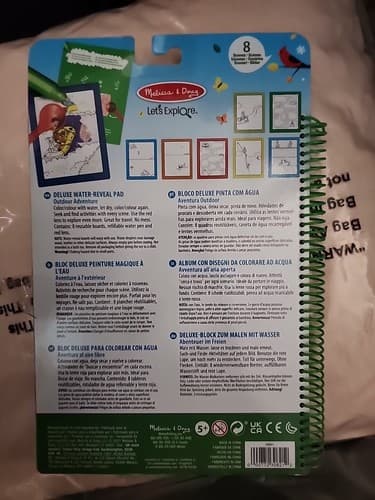 Melissa & Doug Water Wow-Outdoor Adventure Deluxe Water-Reveal Pad - Thumbnail 2