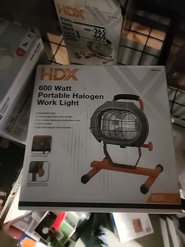 HDX 600-Watt Halogen Portable Work Light - Image 1