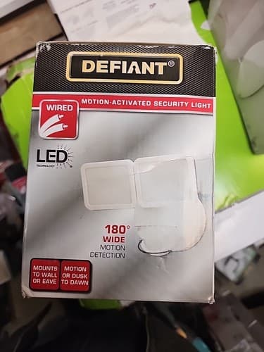 Defiant 180 Degree Motion Activated Outdoor Integrated LED Flood Light 119 R20 - Image 1