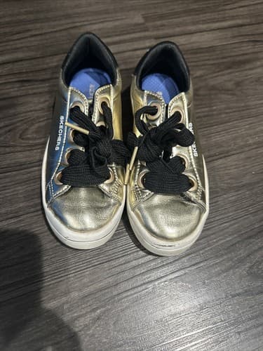 Sketchers Gold Sneakers Shoes Youth Size 12 - Image 1