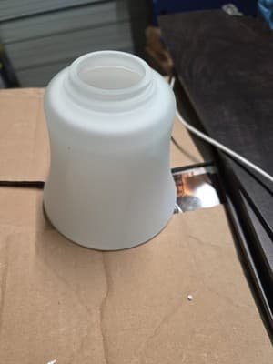 Glass Light Shade for Hampton Bay Devron 52in Indoor Ceiling Fan - Image 1