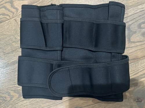 Black Waist Training Belt Size 3XL New - Image 1