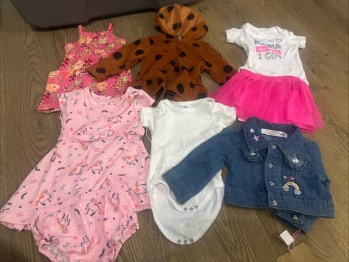 Lot Of Baby Girl Clothes Size 6/9 Months - Image 1