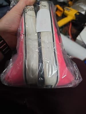 VANS Authentic Neon Hot Pink Skate Shoes Low Top Lace Up Men 4 Women 5.5 - Thumbnail 4