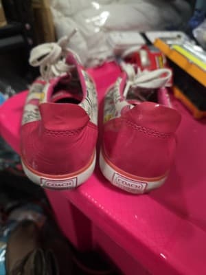 COACH Barrett Weekend Sneakers Shoes Leather & Canvas Size 6 - Thumbnail 4