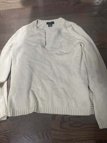 Eddie Bauer Pale Yellow Women's Sweater Size Small - Image 1