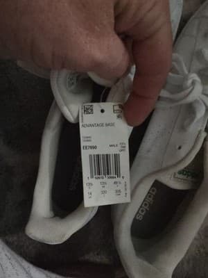 Adidas Cloudfoam Advantage White Sneakers Size 14 Mens Memory Foam - Thumbnail 4