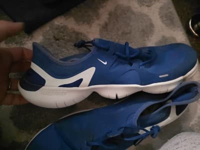 Nike Free RN 5.0 Obsidian Mist Men's Sneakers Shoes Blue White AQ1289 401 - Thumbnail 5