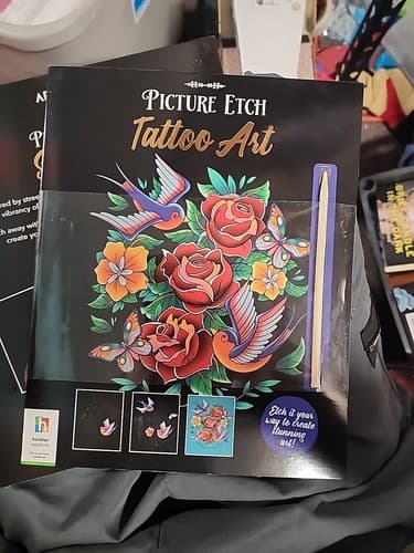 Hinkler Picture Etch Tattoo Art Book New Tattoo Art 9781865153889 - Image 1