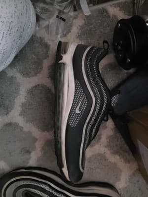 Men's Nike Air Max '97 Ultra '17 Black Pure Platinum Anthracite 918356-001 sz 14 - Thumbnail 2