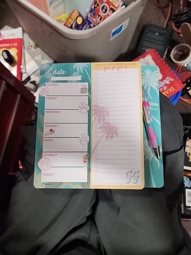 Golden Girls Things To Do Note List Pad and Pen Weekly Planner Want It Go For It - Image 1