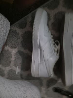 Size 14 Plain White Air Forces With Box - Thumbnail 5