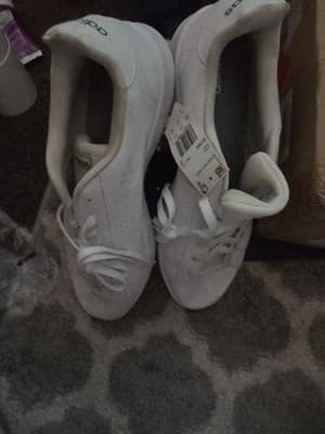 Adidas Cloudfoam Advantage White Sneakers Size 14 Mens Memory Foam - Thumbnail 2