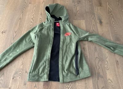 Nike Women’s/Juniors Full Zip Up Hoodie Green Size XL - Image 1