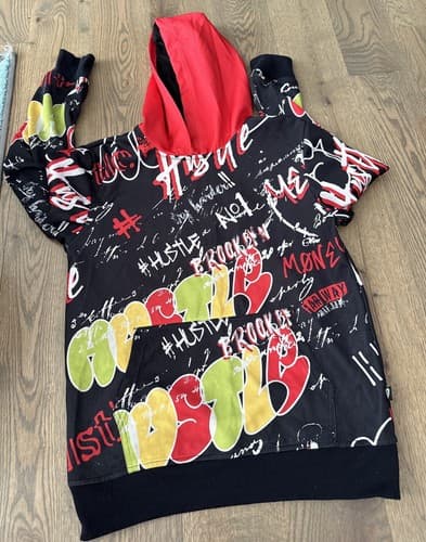Encrypted SAVAGE Pullover Hoodie Youth Size M (10-12) - Image 1