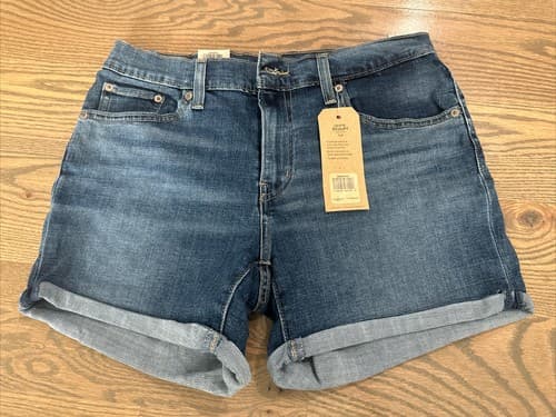 Levi’s Women’s Mid-length Shorts Size 12/w31 Mid Rise Slim Through Hip - Image 1