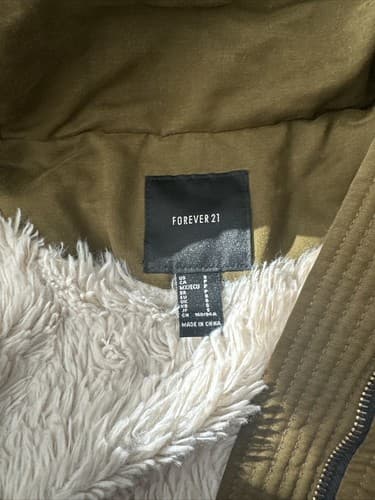 Forever 21 Women's All Weather Hooded Full Zip & Snap Jacket Size S - Thumbnail 3