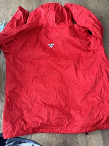 Columbia Jacket womens/mens XLT Full Zip Long Sleeve Outdoor Lightweight Red - Thumbnail 5