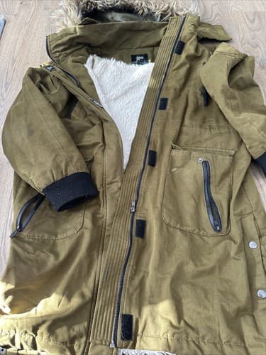 Forever 21 Women's All Weather Hooded Full Zip & Snap Jacket Size S - Thumbnail 2