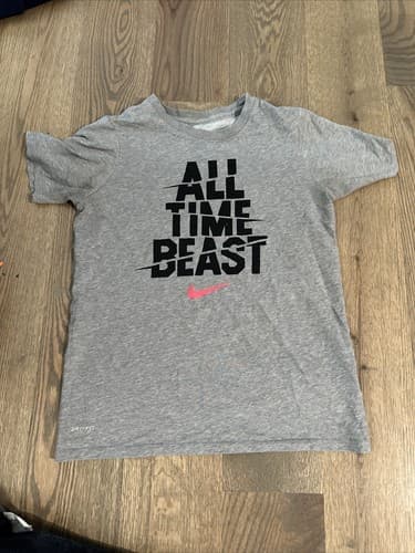 Nike Dri Fit All Time Beast Tshirt Youth's Size M The Nike Tee Gray - Image 1