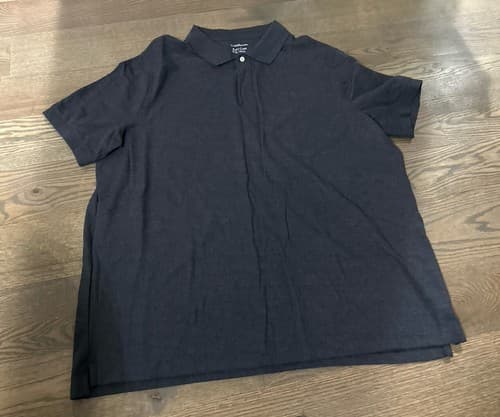Croft & Barrow Polo Shirt Mens Size XXL Gray Performance - Image 1
