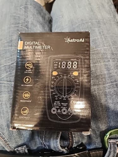 Probador De Corriente Digital Voltimetro Amperimetro Ohmimetro Multimetro Ac Dc - Thumbnail 3