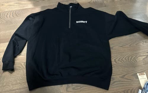 Security Sweatshirt Bouncer Police Event Staff Uniform Guard Sweater 2xl - Image 1