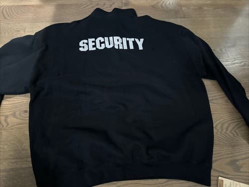 Security Sweatshirt Bouncer Police Event Staff Uniform Guard Sweater 2xl - Thumbnail 2