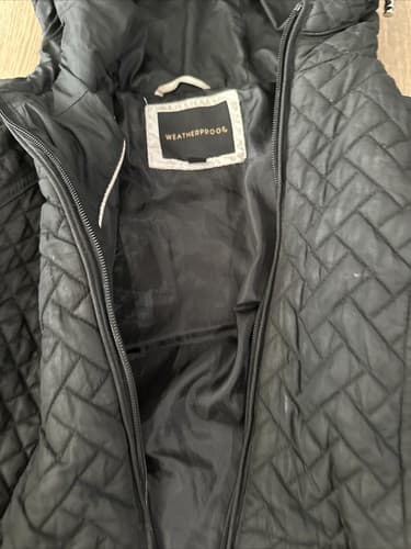 Original Weatherproof Jacket Women’s Small Black Lightweight Quilted - Thumbnail 2