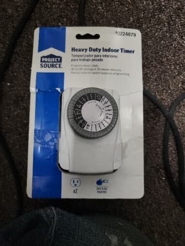Project Source Heavy Duty Indoor Timer Easy To Use Push Pins NEW - Image 1