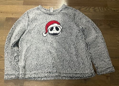 Disney The Nightmare Before Christmas Pajama Top Womens M (8-10) - Image 1