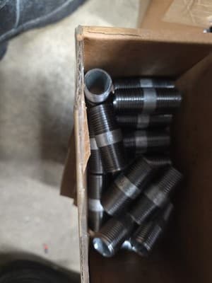 🔥LOT OF 25🔥 1/2X2 Rigid Conduit Nipples Galvanized Morris Part# 14602 - Image 1
