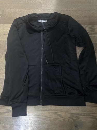 New Era Sweater, Women's Size Medium, Black, Full Zip, Front Pockets - Image 1