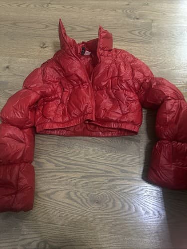 Divided by H&M Juniors Jacket Coat Red XS Very Short - Image 1
