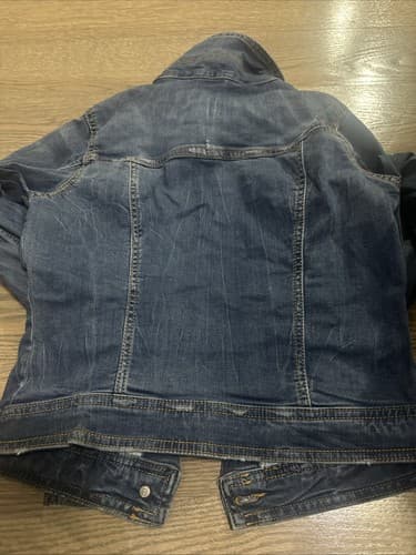 Aeropostale Button-up Denim Jacket Teens Small Blue - Thumbnail 2