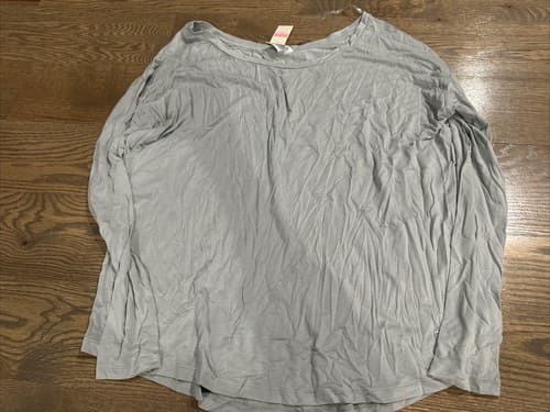 Victoria's Secret PINK Long Sleeve Shirt Size Small Gray - Image 1