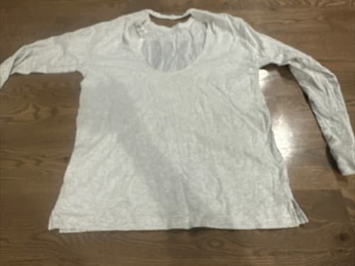 Victoria's Secret PINK Long Sleeve Shirt Size Medium Gray - Image 1