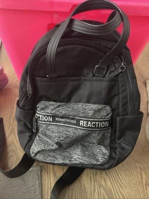 Kenneth Cole Reaction Black Backpack /Bag - Image 1